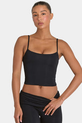 ButterCloudâ„¢ Crop Tank Top in Black