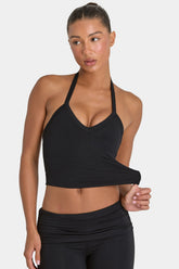 ButterCloudâ„¢ Crop Tank Top in Black