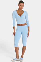 ButterCloudâ„¢ Capri Leggings in Sky
