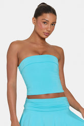 ButterCloudâ„¢ Tube Top in Aqua