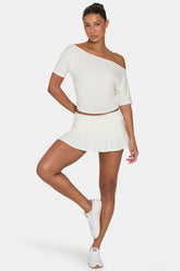 ButterCloudâ„¢ Mini Skort in Coconut