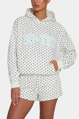Sweat Shorts in Coconut Polka Dot