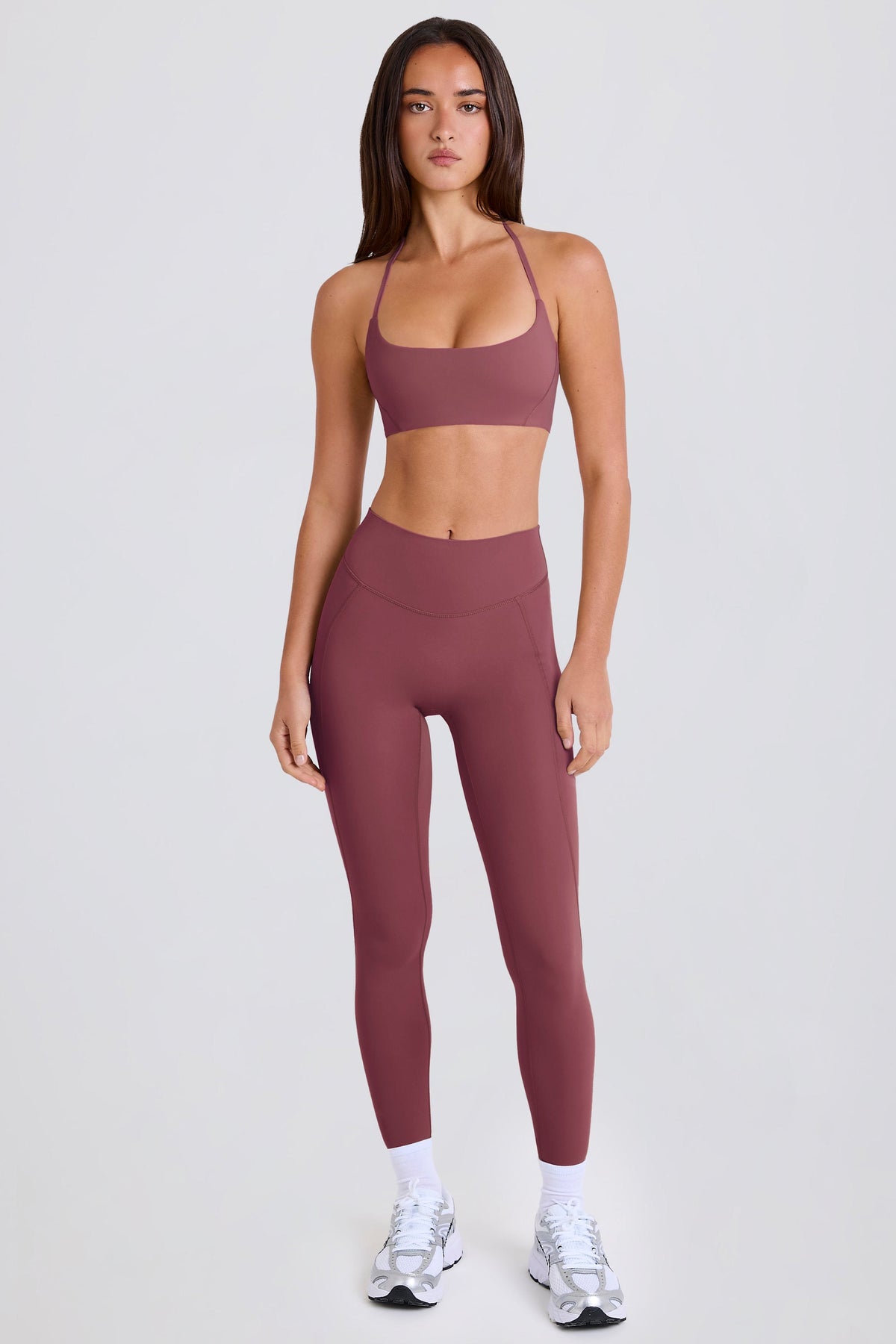 High-Waist Leggings in Acai
