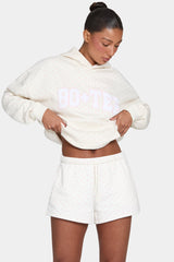 Sweat Shorts in Blush Polka Dot