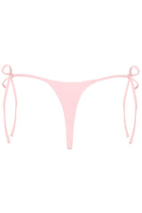 Side-Tie Thong Bikini Bottoms  in Baby Pink